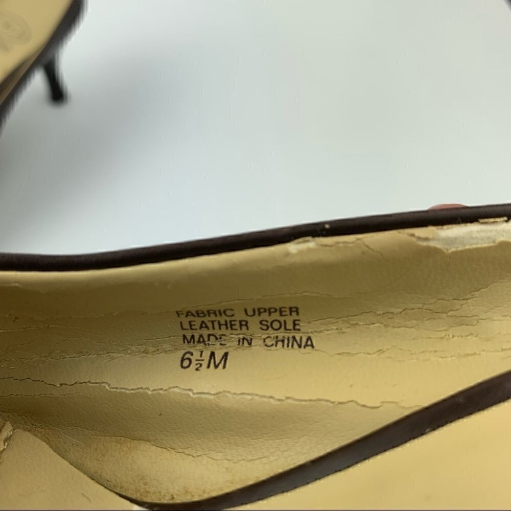 Circa Joan David Womens heels size 6.5 brown mules - Picture 12 of 13